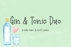 Gin and Tonic Font Duo - Sans and Serif Product Image 1
