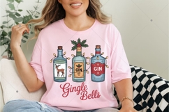 Gin Christmas Gingle Bells Merry PNG, Holiday Cocktail Png Product Image 6