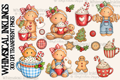 Gingerbread Sweeties Sublimation Clipart|Printables | DTF Product Image 1