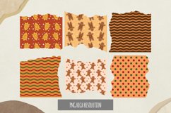 Ginger Bread Pattern Torn Paper Product Image 1