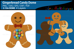 Gingerbread Candy Dome SVG Product Image 1