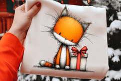 Ginger Cat Christmas Clipart Sublimation Product Image 2