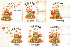 Ginger cat fall in love with reading Product Image 2