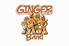 Ginger Bread Band Funny Christmas T-shirt Design Product Image 1