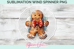 Gingerbread Man Sublimation Wind Spinner Product Image 1