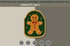 3D layered Gingerbread character Product Image 2