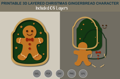 3D layered Gingerbread character Product Image 1