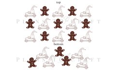 gingerbread 40oz quencher tumbler sublimation full wrap high resolution transparant background