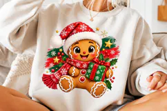 Gingerbread Christmas PNG, Cute Gingerbread PNG, Christmas Product Image 3