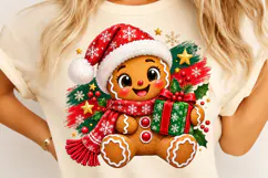 Gingerbread Christmas PNG, Cute Gingerbread PNG, Christmas Product Image 4