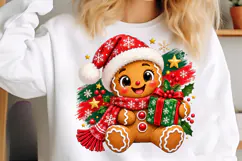 Gingerbread Christmas PNG, Cute Gingerbread PNG, Christmas Product Image 5