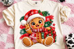 Gingerbread Christmas PNG, Cute Gingerbread PNG, Christmas Product Image 2