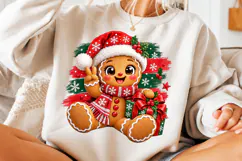 Gingerbread Christmas PNG, Cute Gingerbread PNG, Christmas Product Image 3