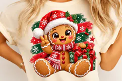 Gingerbread Christmas PNG, Cute Gingerbread PNG, Christmas Product Image 4