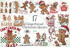 Gingerbread Christmas Quotes Bundle Product Image 1