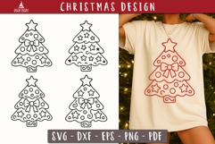 Gingerbread Tree SVG Christmas clipart Product Image 1