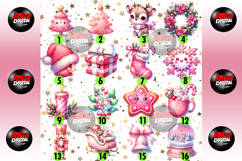 Pink Gingerbread Clipart Sublimation Product Image 2