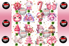 Pink Gingerbread Clipart Sublimation Product Image 3