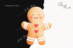 Cute Christmas Gingerbread Clipart | Christmas PNG Product Image 2