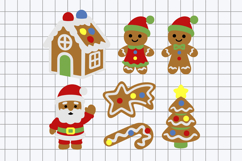 Christmas gingerbread cookies 3D SVG Product Image 3