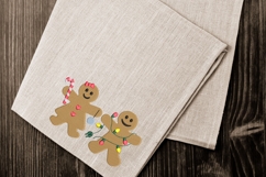 Gingerbread Couple Embroidery Design Product Image 3