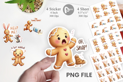 Gingerbread Escapades Sticker Product Image 1