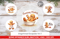 Gingerbread Escapades Wind Spinner Product Image 1