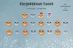 Christmas gingerbread faces