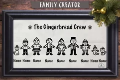Gingerbread family svg creator Funny Christmas family crew