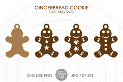 Gingerbread gift tag, Christmas gift tag, SVG cut file