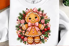 Gingerbread Girl Christmas PNG Product Image 2