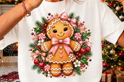 Gingerbread Girl Christmas PNG Product Image 3