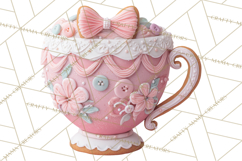 Coquette Christmas Cookies PNG, Gingerbread Clipart Product Image 4