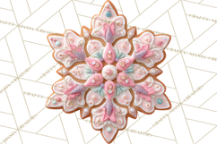 Coquette Christmas Cookies PNG, Gingerbread Clipart Product Image 4