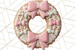 Coquette Christmas Cookies PNG, Gingerbread Clipart Product Image 2
