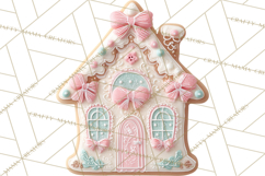 Coquette Christmas Cookies PNG, Gingerbread Clipart Product Image 4