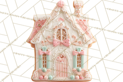Coquette Christmas Cookies PNG, Gingerbread Clipart Product Image 5