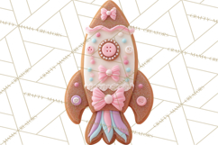 Coquette Christmas Cookies PNG, Gingerbread Clipart Product Image 4