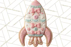 Coquette Christmas Cookies PNG, Gingerbread Clipart Product Image 5