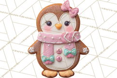 Coquette Christmas Cookies PNG, Gingerbread Clipart Product Image 4