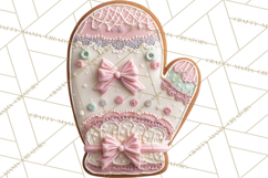 Coquette Christmas Cookies PNG, Gingerbread Clipart Product Image 4