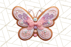 Coquette Christmas Cookies PNG, Gingerbread Clipart Product Image 5