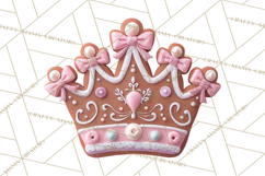 Coquette Christmas Cookies PNG, Gingerbread Clipart Product Image 3