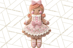 Coquette Christmas Cookies PNG, Gingerbread Clipart Product Image 2