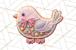 Coquette Christmas Cookies PNG, Gingerbread Clipart Product Image 2