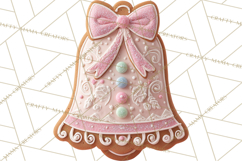 Coquette Christmas Cookies PNG, Gingerbread Clipart Product Image 4