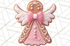 Coquette Christmas Cookies PNG, Gingerbread Clipart Product Image 2