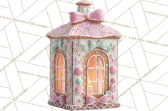 Coquette Christmas Cookies PNG, Gingerbread Clipart Product Image 3