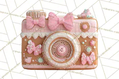 Coquette Christmas Cookies PNG, Gingerbread Clipart Product Image 4