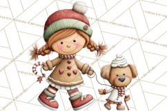 Gingerbread Christmas Clipart PNG, Gingerbread Cookies Product Image 3